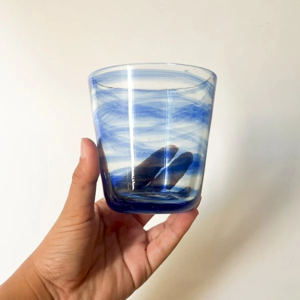 Twirl | Uluwatu Ocean Blue | Recycle Glass by CGRECYCLE